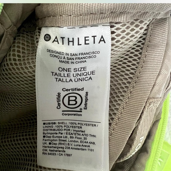 Athleta Neon Green Travel Pouch - Picture 2 of 7